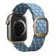 Uniq Aspen Adjustable Braided Band  - текстилна каишка за Apple Watch 38мм, 40мм, 41мм (светлосин) 3