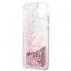 Karl Lagerfeld Liquid Glitter Peek a Boo Case - дизайнерски кейс с висока защита за iPhone 13 (прозрачен) 2