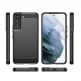 Carbon Soft Silicone TPU Protective Case - силиконов (TPU) калъф за Samsung Galaxy S22 (черен) 1