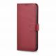iCarer Haitang Leather Wallet Case - кожен (естествена кожа) калъф, тип портфейл за Samsung Galaxy S22 (червен) 9