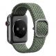 Uniq Aspen Adjustable Braided Band  - текстилна каишка за Apple Watch 42мм, 44мм, 45мм (тъмнозелен) 2