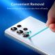 ESR Camera Lens Protector - предпазни стъклени защитни покрития за камерата на Samsung Galaxy S22 Ultra (прозрачен) 8