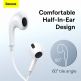 Baseus Encok C17 In-Ear USB-C Stereo Headphones (NGCR010002) - слушалки с USB-C кабел, управление на звука и микрофон (бял) 14