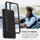Spigen Ultra Hybrid Case - хибриден кейс с висока степен на защита за Samsung Galaxy S22 (черен-прозрачен) 8