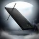 Spigen Liquid Air Case - силиконов (TPU) калъф с висока степен на защита за Samsung Galaxy S22 Ultra (черен) 6