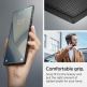 Spigen Liquid Air Case - силиконов (TPU) калъф с висока степен на защита за Samsung Galaxy S22 Ultra (черен) 8