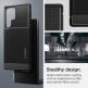 Spigen Rugged Armor Case - тънък качествен силиконов (TPU) калъф за Samsung Galaxy S22 Ultra (черен) 10