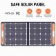 Jackery SolarSaga Solar Panel 100W - сгъваем соларен панел зареждащ директно вашето устройство от слънцето с DC порт, 1 х USB-A и 1 х USB-C портове (черен) 6