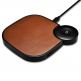 iCarer Leather 2 in 1 Wireless Charger 10W - поставка (пад) за безжично зареждане на Qi съвместими устройства и зареждане на Apple Watch (кафяв)  4