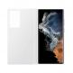 Samsung Clear View Cover EF-ZS908CWEGEE - оригинален кейс с антибактериално покритие, през който виждате информация от дисплея за Samsung Galaxy S22 Ultra (бял) 4