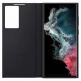 Samsung Clear View Cover EF-ZS908CBEGEE - оригинален кейс с антибактериално покритие, през който виждате информация от дисплея за Samsung Galaxy S22 Ultra (черен) 2