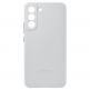 Samsung Leather Cover EF-VS906LJ - оригинален кожен кейс (естествена кожа) за Samsung Galaxy S22 Plus (сив) 2