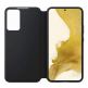 Samsung Clear View Cover EF-ZS906CB - оригинален кейс с антибактериално покритие, през който виждате информация от дисплея за Samsung Galaxy S22 Plus (черен) 3