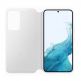 Samsung Clear View Cover EF-ZS901CW - оригинален кейс с антибактериално покритие, през който виждате информация от дисплея за Samsung Galaxy S22 (бял) 2