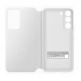 Samsung Clear View Cover EF-ZS901CW - оригинален кейс с антибактериално покритие, през който виждате информация от дисплея за Samsung Galaxy S22 (бял) 3