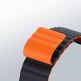 Dux Ducis Silicone Magnetic Strap (Chain Version) - магнитна силиконова каишка за Apple Watch 38мм, 40мм, 41мм (черен-оранжев) 7