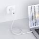 Acefast Super Fast Wall Charger Set 65W PD - захранване за ел. мрежа за лаптопи, смартфони и таблети с USB-A и 2xUSB-C изходи с технология за бързо зареждане и USB-C към USB-C кабел (бял) 2