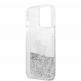 Karl Lagerfeld Liquid Glitter Choupette Fun Case - дизайнерски кейс с висока защита за iPhone 13 Pro (прозрачен-сребрист) 2