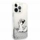 Karl Lagerfeld Liquid Glitter Choupette Fun Case - дизайнерски кейс с висока защита за iPhone 13 Pro (прозрачен-сребрист) 4