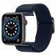 Spigen Fit Lite Band - лека текстилна каишка за Apple Watch 42мм, 44мм, 45мм (тъмносин) 6