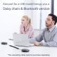 eMeet Luna Conference Bluetooth Speakerphone - безжичен блутут спийкърфон за мобилни устройства (тъмносив) 3