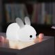 Bedside Night Lamp Bunny - силиконова детска нощна лампа с два вида светлина (бял) 1