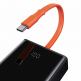 Baseus Power Bank Elf 65W 20000mAh (PPJL000001) - външна батерия 210000 mAh с вграден USB-C кабел и USB-C, 2xUSB-A портове (черен) 2