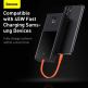 Baseus Power Bank Elf 65W 20000mAh (PPJL000001) - външна батерия 210000 mAh с вграден USB-C кабел и USB-C, 2xUSB-A портове (черен) 11