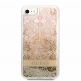 Guess Liquid Glitter Paisley Case - дизайнерски кейс с висока защита за iPhone SE (2022), iPhone SE (2020), iPhone 8, iPhone 7 (златист) 1
