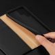 Dux Ducis Hivo Genuine Leather Flip Wallet Case - кожен калъф от естествена кожа с поставка и отделение за кр. карти за Samsung Galaxy S22 Ultra (черен) 12