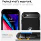 Spigen Rugged Armor Case - термополиуретанов кейс с най-висока степен на защита за iPhone SE (2022), iPhone SE (2020) (черен) 6