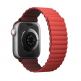 Uniq Revix Silicone Magnetic Strap - двулицевва магнитна силиконова каишка за Apple Watch 38мм, 40мм, 41мм (червен-бордо) 3