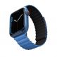 Uniq Revix Silicone Magnetic Strap - двулицевва магнитна силиконова каишка за Apple Watch 38мм, 40мм, 41мм (син-черен) 3