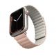 Uniq Revix Silicone Magnetic Strap - двулицевва магнитна силиконова каишка за Apple Watch 42мм, 44мм, 45мм (розов-бежов) 1