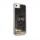 Karl Lagerfeld Liquid Glitter Gatsby Case - дизайнерски кейс с висока защита за iPhone SE (2022), iPhone SE (2020), iPhone 8, iPhone 7 (черен) 2