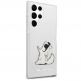 Karl Lagerfeld Choupette Fun Case - дизайнерски кейс с висока защита за Samsung Galaxy S22 Ultra (прозрачен) 2
