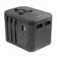Uniq Voyage PD All in One World Travel Adapter 33W - захранване с един USB-C и два USB изхода и преходници за цял свят в едно устройство за мобилни устройства (сив) 2
