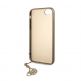 Guess 4G Charms Collection Hard Case - дизайнерски кожен кейс за iPhone SE (2022), iPhone SE (2020), iPhone 8, iPhone 7 (сив) 1