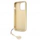 Guess 4G Charms Collection Hard Case - дизайнерски кожен кейс за iPhone 13 Pro (сив) 2