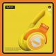 Gjby CA-032 BT Kids Wireless On-Ear Headphones - безжични блутут слушалки, подходящи за деца (жълт) 1