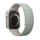 Uniq Revix Silicone Magnetic Strap - двулицевва магнитна силиконова каишка за Apple Watch 38мм, 40мм, 41мм (зелен-бежов) 2
