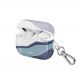 Uniq Coehl Ciehl Case - хибриден силиконов калъф с карабинер за Apple Airpods Pro (син) 3