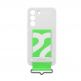 Samsung Silicone Cover With Strap EF-GS901TWEGWW - оригинален силиконов кейс с ластик против изпускане за Samsung Galaxy S22 (бял) 4