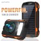4smarts Solar Power Bank Rugged TitanPack Ultimag 20000mAh - соларна удароустойчива външна батерия с 5xUSB изхода, компас и фенер  2