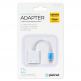 Platinet Lightning to Lightning & 3.5mm Aux Adapter - Lightning адаптер към 3.5 аудио изход и Lightning изход (6.5см) (бял) 2