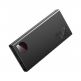 Baseus Adaman Metal Digital Display Power Bank 22.5W 10000 mAh (PPIMDA-B0A) - външна батерия с 2xUSB-A и 1xUSB-C изходи с технология за бързо зареждане (черен) 1
