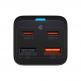 Baseus GaN 3 Pro Charger 65W QC4.0+ (CCGP040-101) - захранване за ел. мрежа за лаптопи, смартфони и таблети с 2xUSB-A и 2xUSB-C изходи с технология за бързо зареждане и USB-C кабел (черен) 1