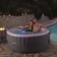 Infinite Inflatable Spa Xtra 800 4-Person Round - надуваем спа център за градината (сив) 3