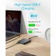 Anker GaN PowerPort Atom III Slim 65W - захранване за ел. мрежа с 3xUSB-A и 1xUSB-C изходи с технология за бързо зареждане (черен) 2