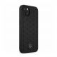 Mercedes-Benz Genuine Leather Quilted Hard Case - дизайнерски кожен кейс (естествена кожа) за iPhone 13 mini (черен) 5
